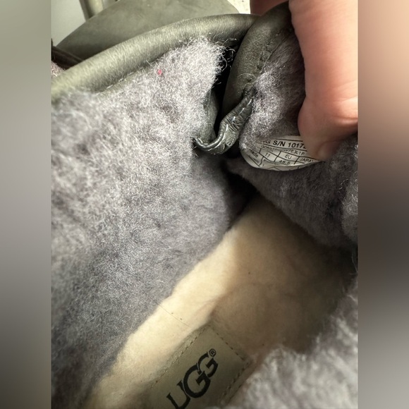 UGG MEN NEUMEL WATERPROOF CHARCOAL LEATHER SHOE US 12 NWOT - Picture 4 of 9